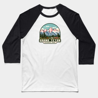 Grand Teton National Park Baseball T-Shirt